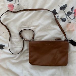 Coach Brown Leather Crossbody Purse
